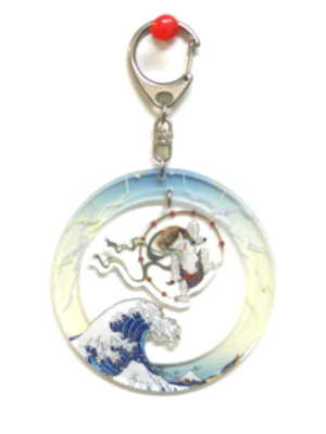 yurayura keyring raijin front side