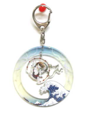 yurayura keyring raijin back